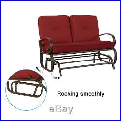 Outdoor Glider Rocking Chair Garden Patio Loveseat Furniture Swing Lounge Couch