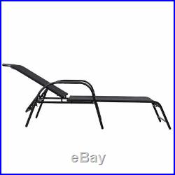 Outdoor Patio Chaise Lounge Chairs Sling Lounges Recliner Adjustable Back