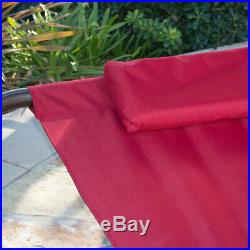 Outdoor Patio Double Wide Patio Pool Hammock Bed Lounger Burgundy