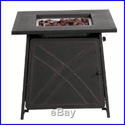 Outdoor Patio Fire Pit Table Deck Heater Propane Fire Burnning LG Gas 50,000BTU