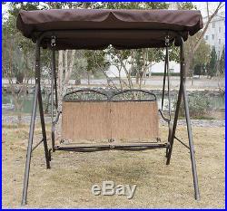 Outdoor Patio Swing Canopy Chair Awning Yard Furniture 2 Person Bench Seat