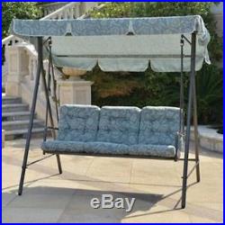 Outdoor Patio Swing Porch Furniture Yard Steel Frame 3 Seats Canopy Garden Deck