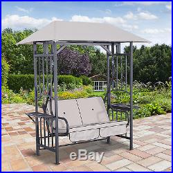 Outdoor Porch Swing Chair Seat Patio Garden 2 Person Hammock Loveseat withCanopy