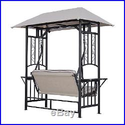 Outdoor Porch Swing Chair Seat Patio Garden 2 Person Hammock Loveseat withCanopy
