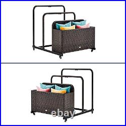 Outdoor Rolling Pool Float Caddy Dolly Towel & Toy Storage Organizer with Caster