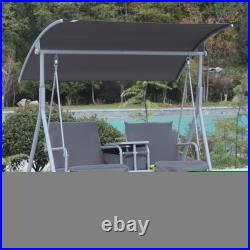 Outdoor Swing Chair Canopy Patio Garden Hanging 2 Person Yard Furniture