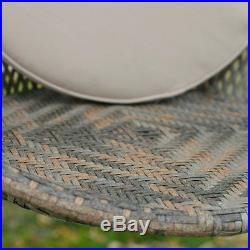 Outdoor Swing Chair Patio Hanging Canopy Cushion Pad Porch Hammock Seat Garden