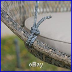 Outdoor Swing Chair Patio Hanging Canopy Cushion Pad Porch Hammock Seat Garden