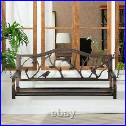 Outdoor Swing Chair Patio Hanging Chair Furniture Garden Deck Bench 2 Persons