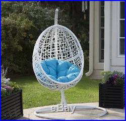 Outdoor Swing Egg Chair Wicker Hanging Hammock Deck Porch Patio Furniture