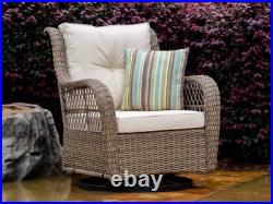 Outdoor Swivel Glider Chair With Cushion Tortuga Outdoor Patio Wicker Furniture