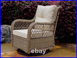 Outdoor Swivel Glider Chair With Cushion Tortuga Outdoor Patio Wicker Furniture