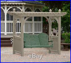 Outdoor Vinyl CLAY Color Classic Porch Swing Stand