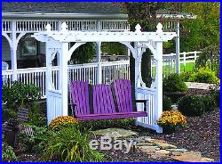 Outdoor Vinyl WHITE Classic Porch Swing Stand