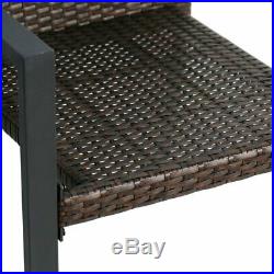 Outdoor propane fire pit 5 piece set 32-inch Square table+4 Rattan Wicker chairs