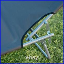 Outsunny 2PC Sun Lounger Canopy Reclining Chair Outdoor Patio Garden Chaise Set