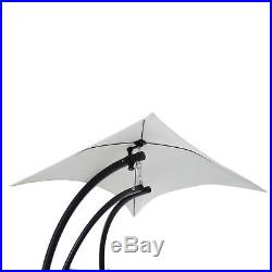 Outsunny Swing Chair Hanging Hammock Chaise Outdoor Stand Canopy Lounger Patio
