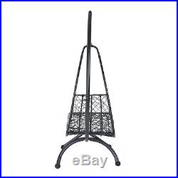 Outsunny Wicker Hammock Chair Swing Hanging Cushion Rattan Stand Egg Modern