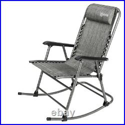 Outvita Lounge Rocking Chair Porch Rocker Balcony Deck Outdoor Garden Seat Yard