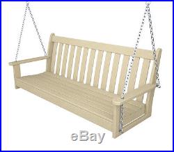POLYWOOD Vineyard 60 Swing in Sand GNS60SA Swing 24D x 60.50W x 23.25H NEW