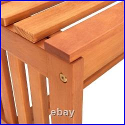 Patio Bench 51.2 Solid Eucalyptus Wood