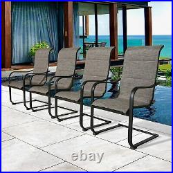 Patio Dining Chairs Set of 2/4 Outdoor Chairs Furniture for Lawn Garden Balcony