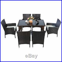 Patio Furniture Dining Set Table Chairs Garden Rattan Wicker 3 PCS 5 PCS 7 PCS