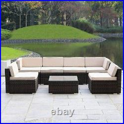 Patio Furniture Outdoor Rattan Wicker Adjustable Back Chaise Lounge with Removab
