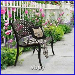 Patio Garden Bench School Park Yard Outdoor Furniture Porch Chair Seat Aluminum