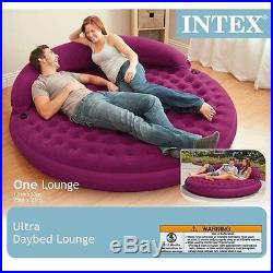 Patio & Garden Inflatable Lounger Outdoor Relax Round Daybed Lounge Air Mattress