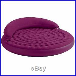 Patio & Garden Inflatable Lounger Outdoor Relax Round Daybed Lounge Air Mattress