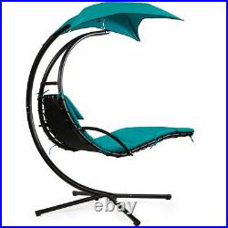 Patio Hanging Helicopter Dream Lounger Cushion Stand Chair Swing Hammock Chair