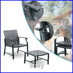 Patio Lounge Chair Sofa Rattan Wicker Outdoor Furniture Glass Coffee Side Table