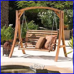 Patio Loveseat Swing Outdoor Swinging Furniture Garden Yard
