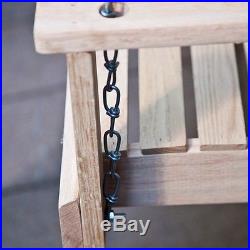 Patio Porch Swing 5 Foot Outdoor Home Seat Furniture Wooden Hanging Chains Yard