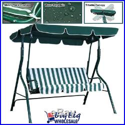 Patio Porch Swing Chair Canopy Outdoor Lounge 3-Person Seat Hang Bench Hammock