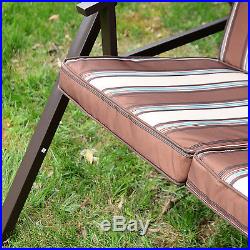 Patio Swing Chair 3 Person Outdoor Garden Hammock Canopy Awning Bench Seat New