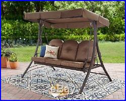 Patio Swing Cushions With Canopy Set Chair 3 Person Patio Porch Flat Folding Bed