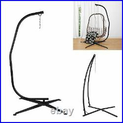 Patio Swing Hammock Chair C Stand Heavy Duty Steel Solid Hanging Tree Tent Stand