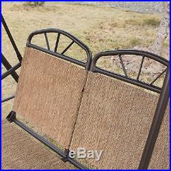 Patio Swing Hammock Chair Outdoor Patio Backyard Porch Furniture Steel 2 Seats