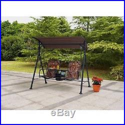Patio Swing With Canopy 2 Seat Outdoor Furniture Table Porch Furniture Yard Camo