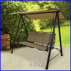 Patio Swing With Canopy Porch Stand Outdoor Bench Seat Glider Yard Furniture NEW