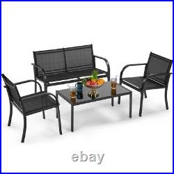 Patio Wicker Furniture Set Outdoor Rattan Sofa Garden Conversation Set