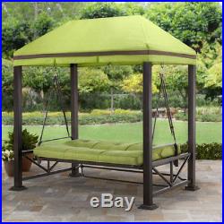 Pergola Swing For Backyards Outdoor Love Seat Garden Gazebo With Canopy Patio