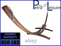 Petra Leisure 14 Ft. Wooden Arc Hammock Stand 450 LB Capacity(Coffee Stain) USED