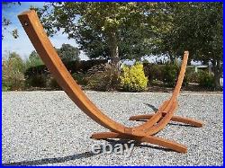 Petra Leisure 14 Ft. Wooden Arc Hammock Stand 450 LB Capacity(Teak Stain) USED