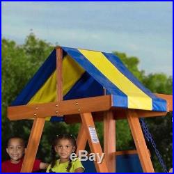 Play Set Swings Children Wooden Outdoor Slides Playground Swingset Toy Accessory