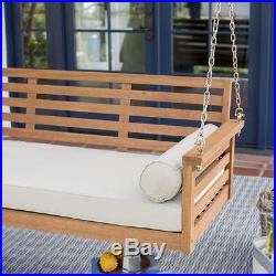 Porch Bed Swing Deep Seating With Cushion Hanging Outdoor Patio Lounge Deck New
