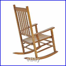 Porch Rocking Chair Solid Wood Home Traditional Bench Furniture Outdoor