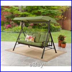 Porch Swing 3 Seats Canopy Outdoor Furniture Patio Cushion Glider Hammock Yard